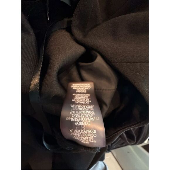 Karl Lagerfeld Black Jumpsuit with Wide Leg Crop Pants- size 8 - Picture 7 of 9